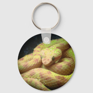 Vibrant Yellow Viper Key Ring