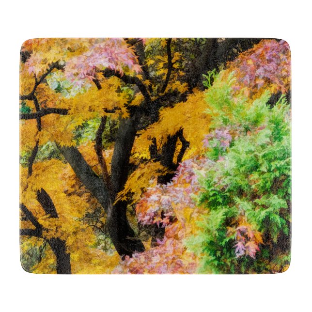 Vibrant Zen Garden Cutting Board (Front)