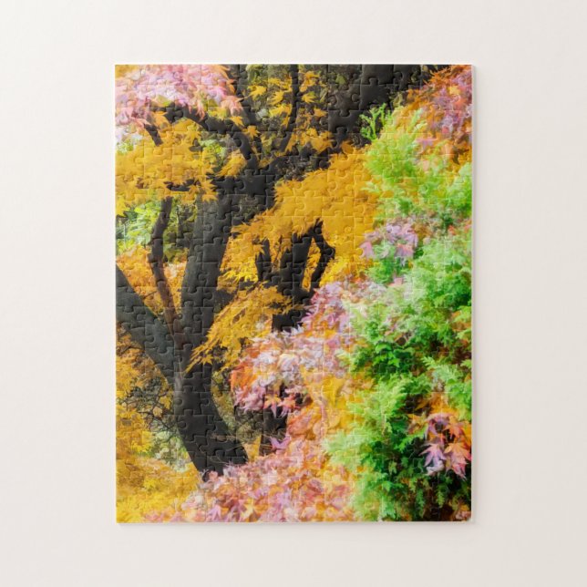 Vibrant Zen Garden Jigsaw Puzzle (Vertical)
