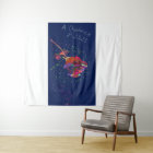 Vibrantly Coloured Floral Tapestry