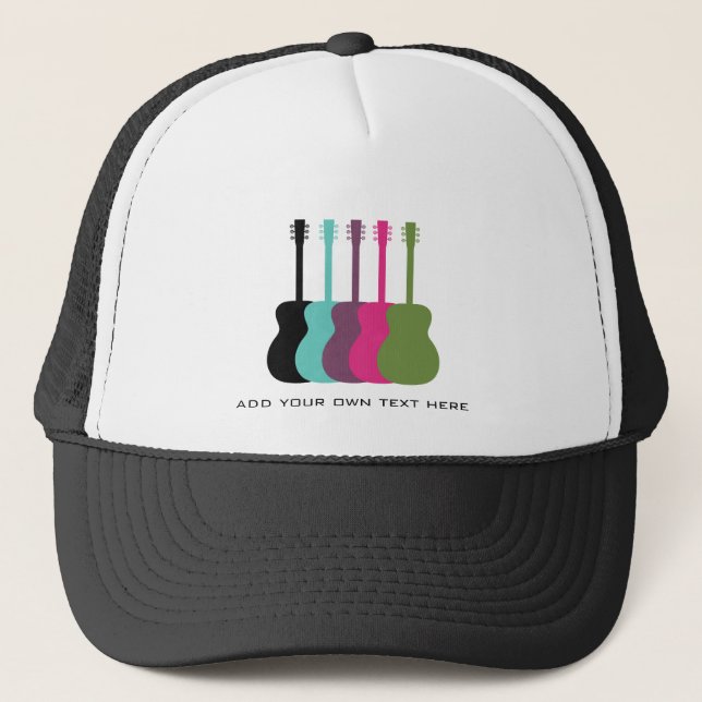 Vibrantly Coloured Guitars Hat (Front)