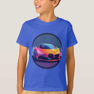 Vibrantly Rendered Sports Car T-Shirt