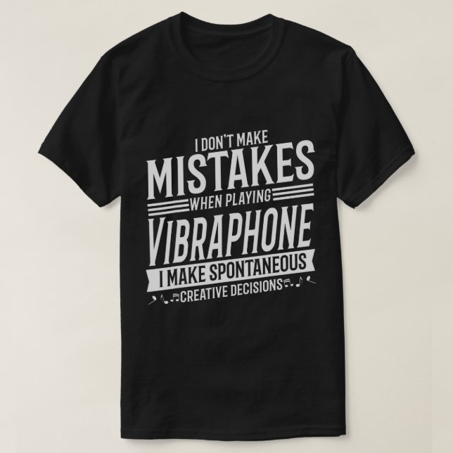 Vibraphone Player Musical Instrument Vibraphone T- T-Shirt (Design Front)