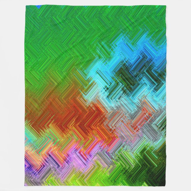 VIBRATING ELECTRONS FLEECE BLANKET (Front)