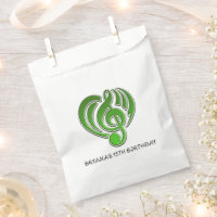 Vibrations Musical Love Green Heart Music Note DJ