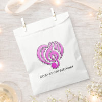Vibrations Musical Love Pink Heart Music Note DJ