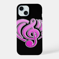 Vibrations Musical Love Pink Heart Music Note DJ