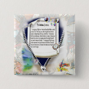 Vibrations of creation 15 cm square badge