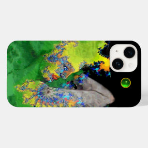VIBRATIONS OF MATTER Green Fractal Woman Case-Mate iPhone 14 Case