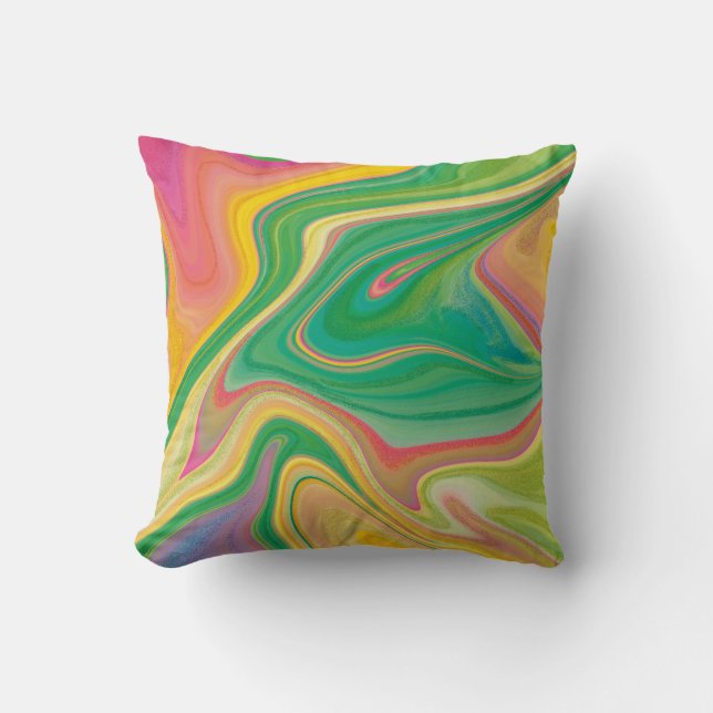 vibratory color art cushion (Front)