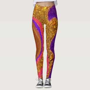 vibratory color art leggings
