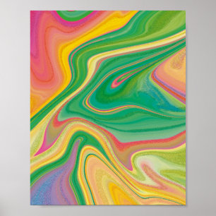 vibratory color art poster