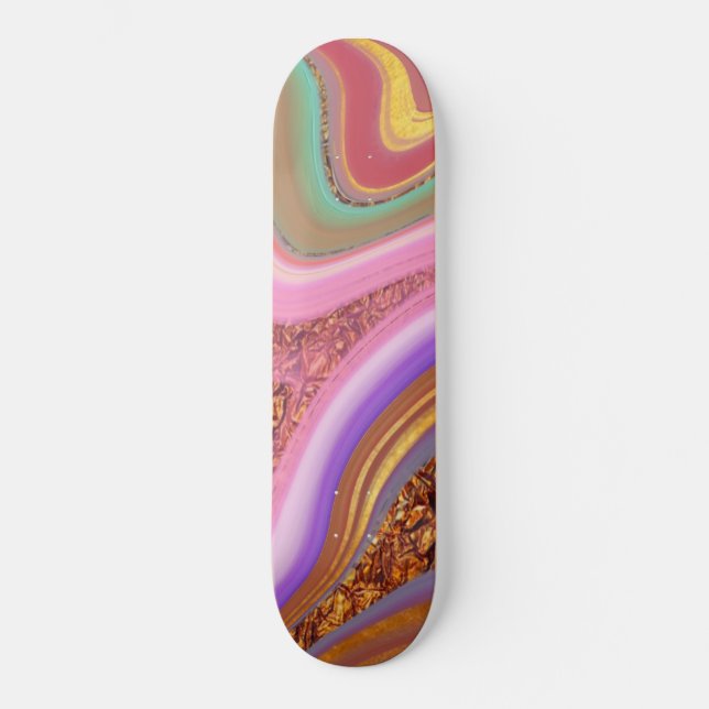 vibratory color art skateboard (Front)