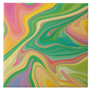 vibratory color art tile