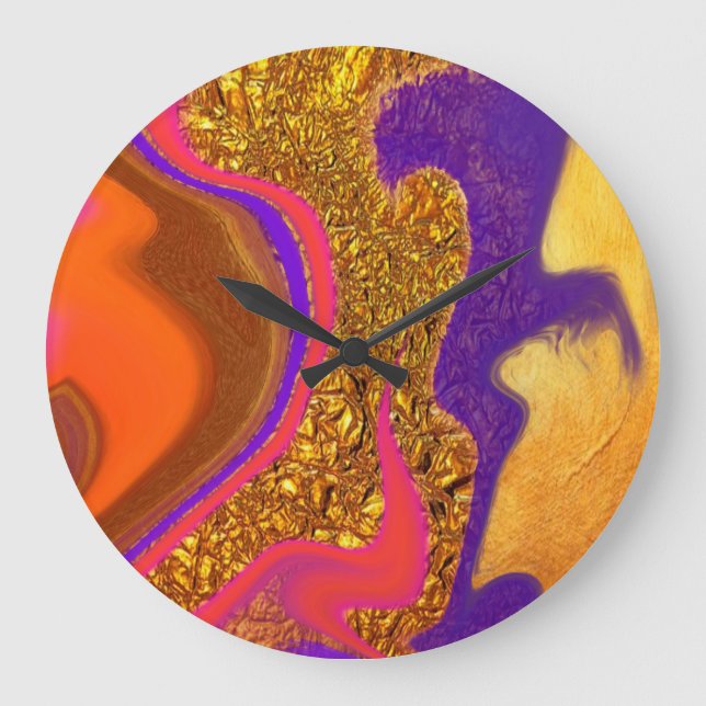 vibratory colour art large clock (Front)