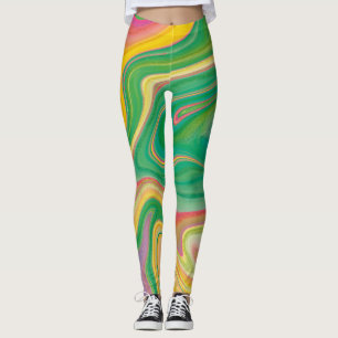 vibratory colour art leggings
