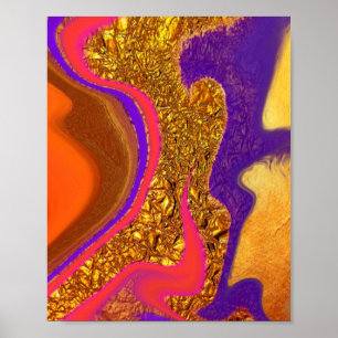 vibratory colour art poster
