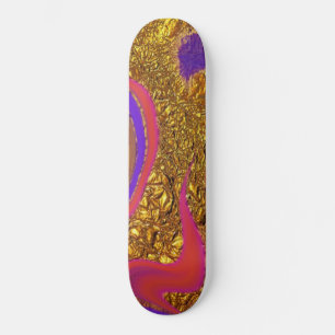 vibratory colour art skateboard