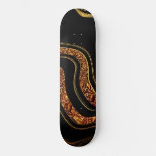 vibratory colour art skateboard