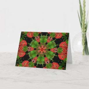 Viburnum Berries Kaleidoscope Card