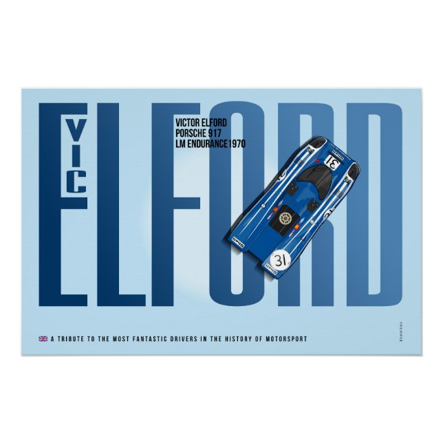 Vic Elford P 917 Tribute Poster (Front)