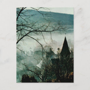 VIC sur CERE Cantal France Church postcard