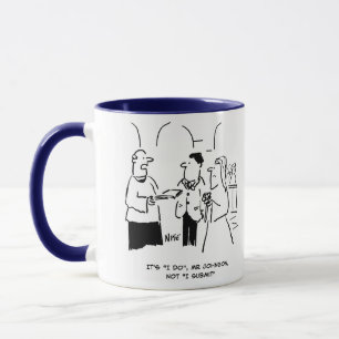 Vicar at Wedding tells Bridegroom to Say "I do" Mug