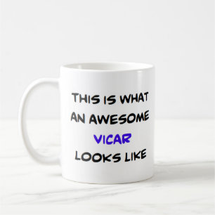 vicar, awesome coffee mug