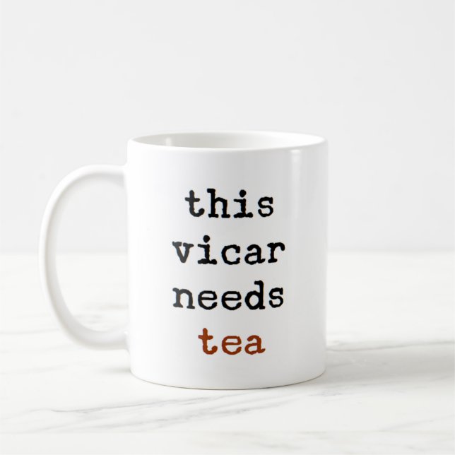 vicar needs tea coffee mug (Left)