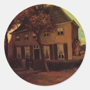Vicarage at Nuenen by Vincent van Gogh Classic Round Sticker