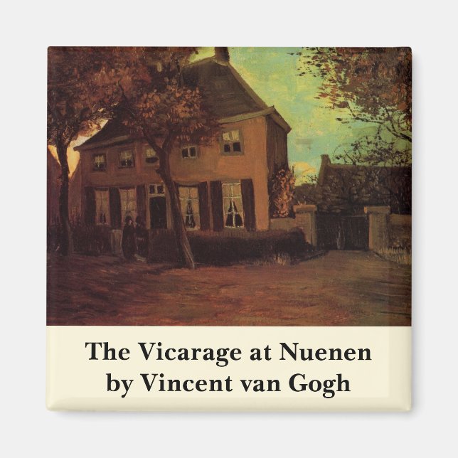 Vicarage at Nuenen by Vincent van Gogh Magnet (Front)