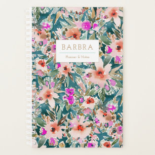 VICARIOUS VACATION Colourful Lush Tropical Floral Planner