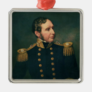 Vice Admiral Robert Fitzroy Metal Tree Decoration