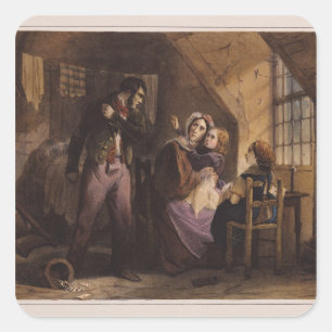 Vice and Virtue: Misery Square Sticker