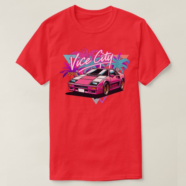 Vice City Super Pinkster 1950s TShirt (Design Front)