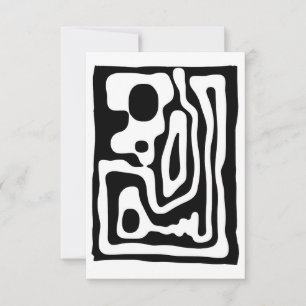 Vice Grip: Abstract Black & White Card