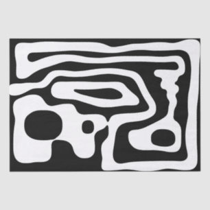 Vice Grip: Abstract Black & White Tissue Paper