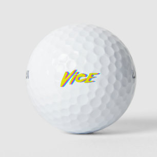 VICE Neon Retro Graphic Golf Balls