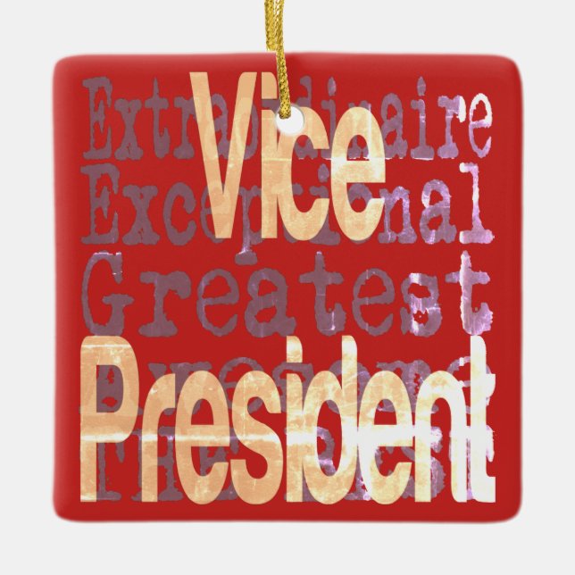 Vice President Extraordinaire Ceramic Ornament (Front)
