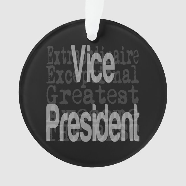 Vice President Extraordinaire Ornament (Front)
