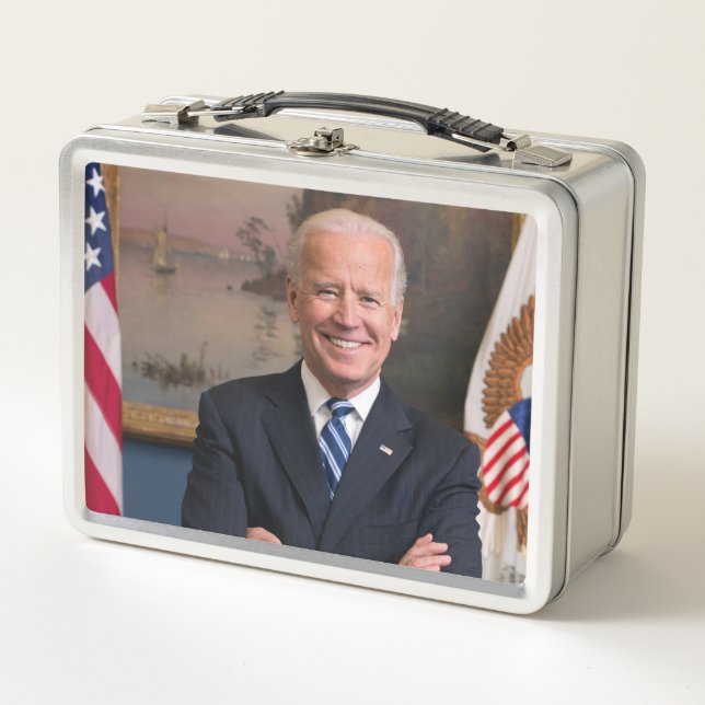 Vice President Joe Biden of Obama Presidency Metal Lunch Box (Front)