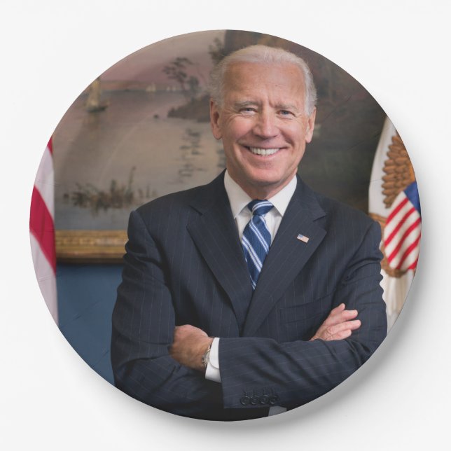 Vice President Joe Biden of Obama Presidency Paper Plate (Front)