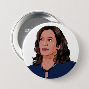 Vice President Kamala Harris 7.5 Cm Round Badge