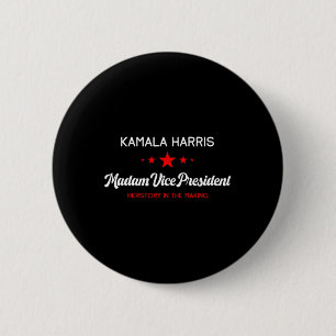 Vice President Kamala Harris Feminist Herstory His 6 Cm Round Badge