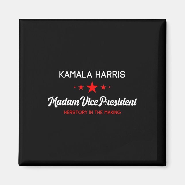 Vice President Kamala Harris Feminist Herstory His Magnet (Front)