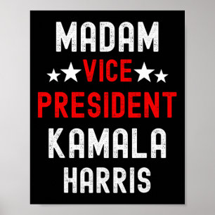 Vice President Kamala Harris Feminist Shirt. Herst Poster