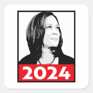 Vice President Kamala Harris Graffiti Portrait Square Sticker