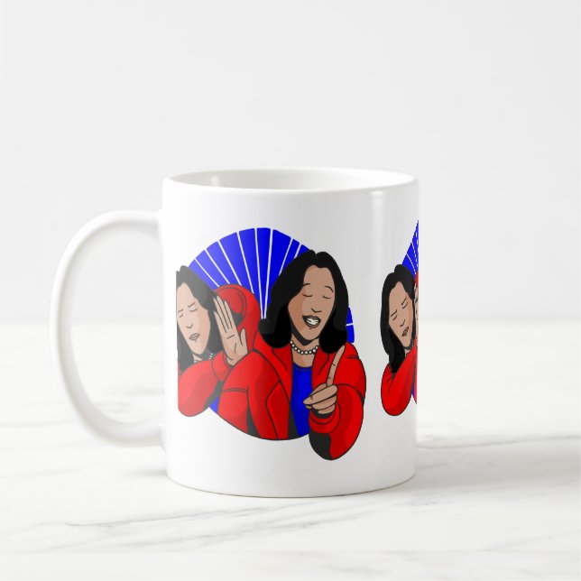 vice president kamala harris meme funny coffee mug (Left)