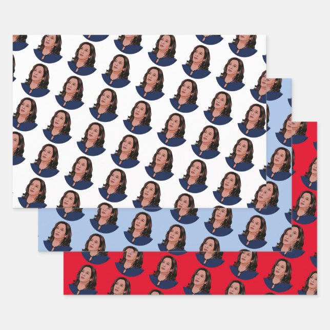 Vice President Kamala Harris Wrapping Paper Sheet (Set)