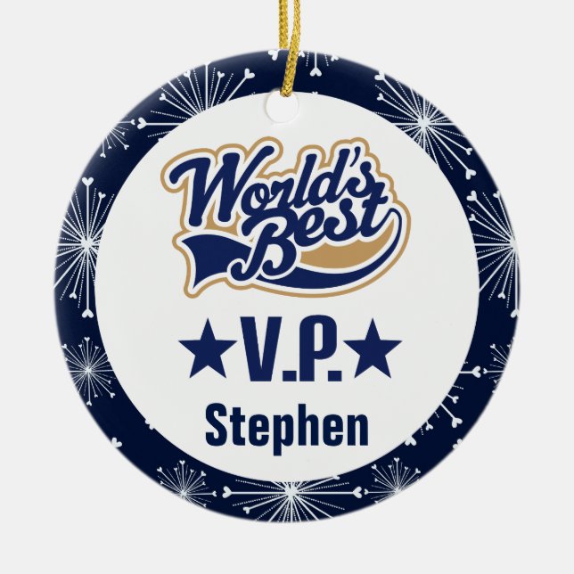 Vice President Personalised Gift Ornament (Front)